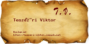 Teszári Viktor névjegykártya